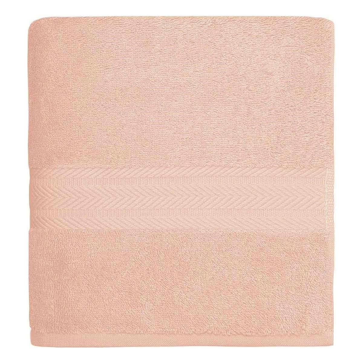 LUXURY - Drap de bain 550gr/m²  poudre 70x140 cm
