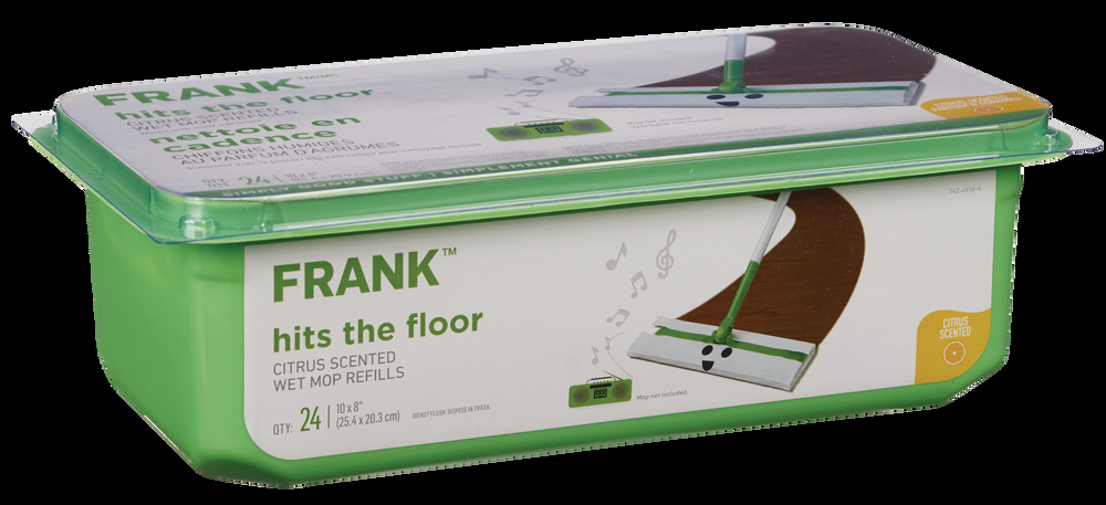 FRANK Wet Mop Refills with Citrus Scent, 24-pk