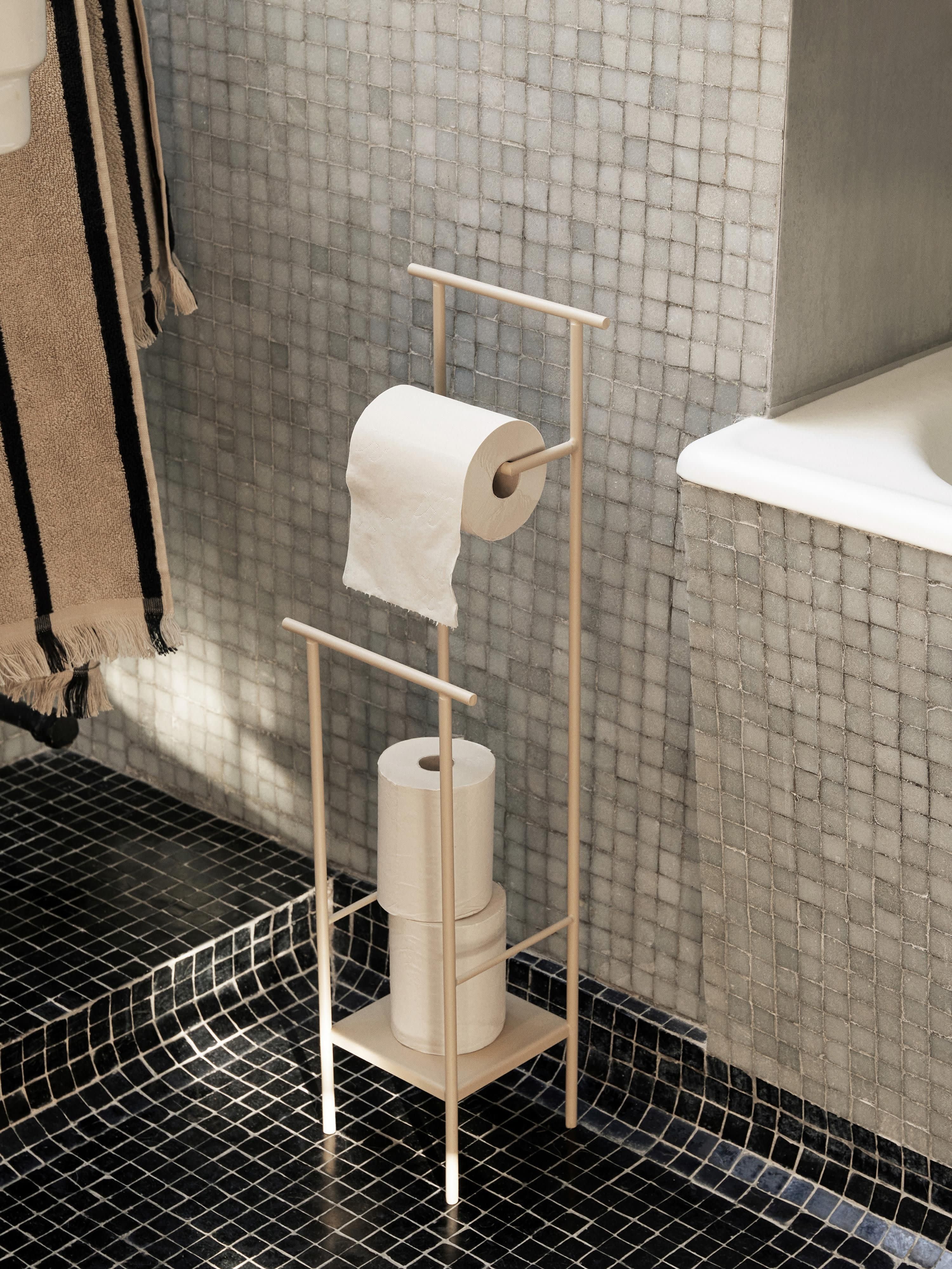 Toilettenpapierhalter Dora mit Ablage