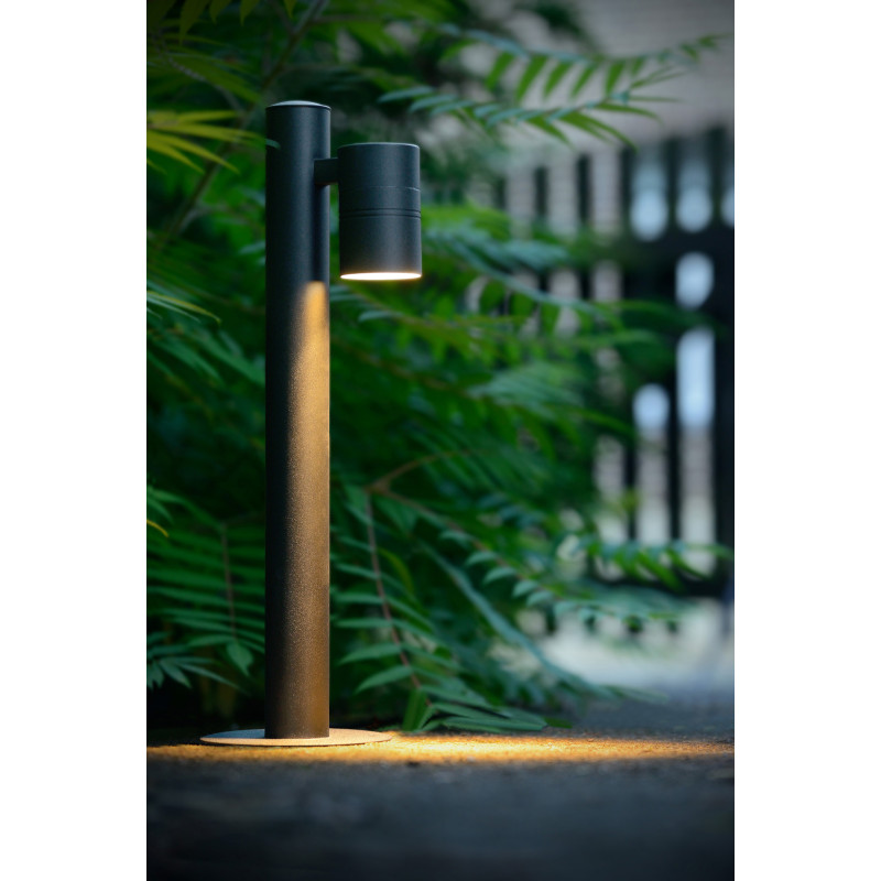 Borne extérieure LED Arne noire GU10 5 W LUCIDE