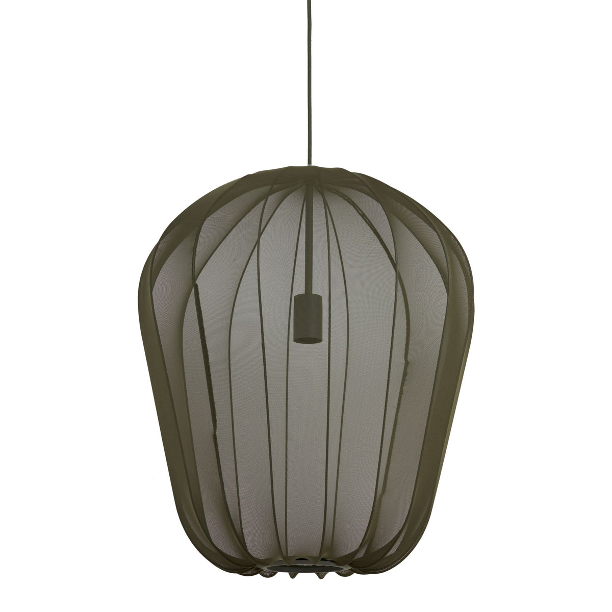 Light & Living hanglamp Plumeria - groen - Ø50cm
