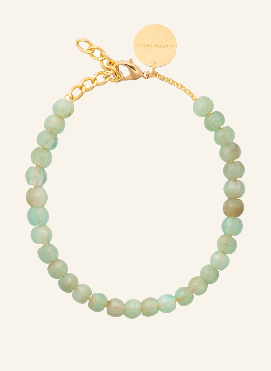 VANESSA BARONI Halskette MINI BEADS NECKLACE JADE by GLAMBOU