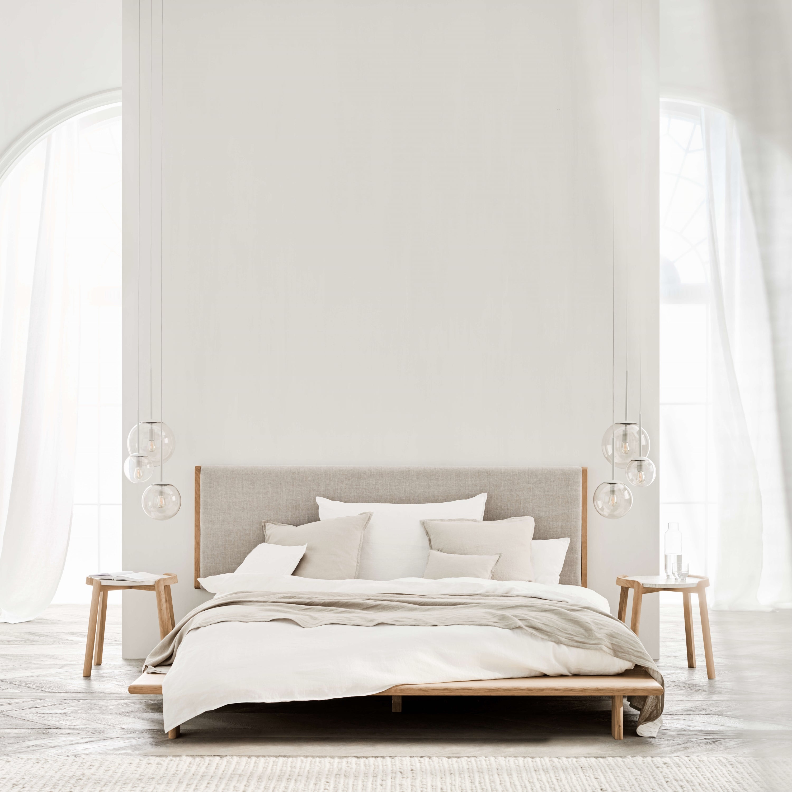 Bolia Haven Hoofdbord 166 cm - Pure Light Grey