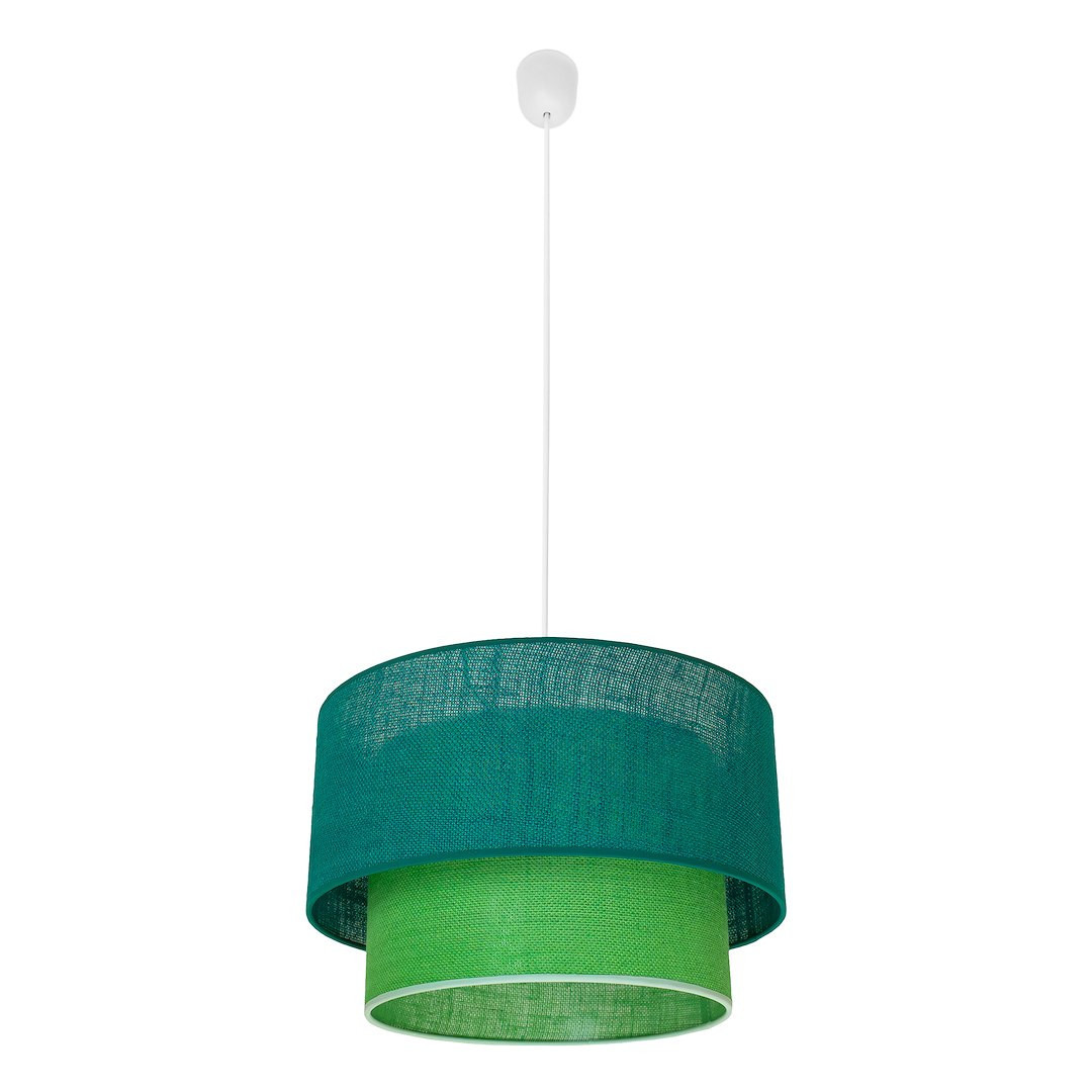 Lampa wisząca ciemno-zielona BUENO 1xE27x60W wym: 90x35x35 cm Milagro