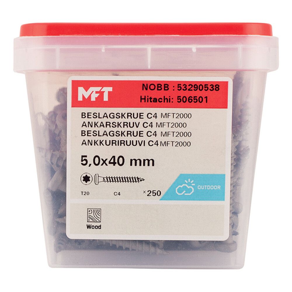 TRESKRUE MFT UTV PAN 5,0X40MM 250STK