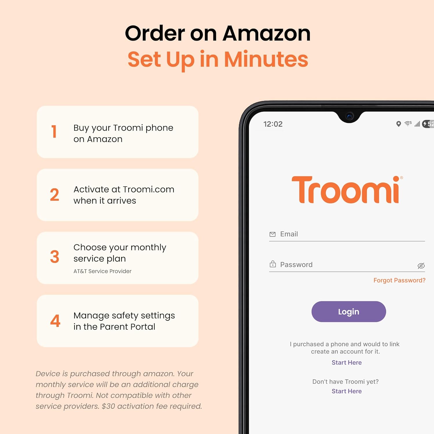 Troomi Safe Phone for Kids (Samsung Galaxy A16) – Parent-Managed Apps, GPS & Text Monitoring – Phone Purchase Only | Requires Service Plan & Activation