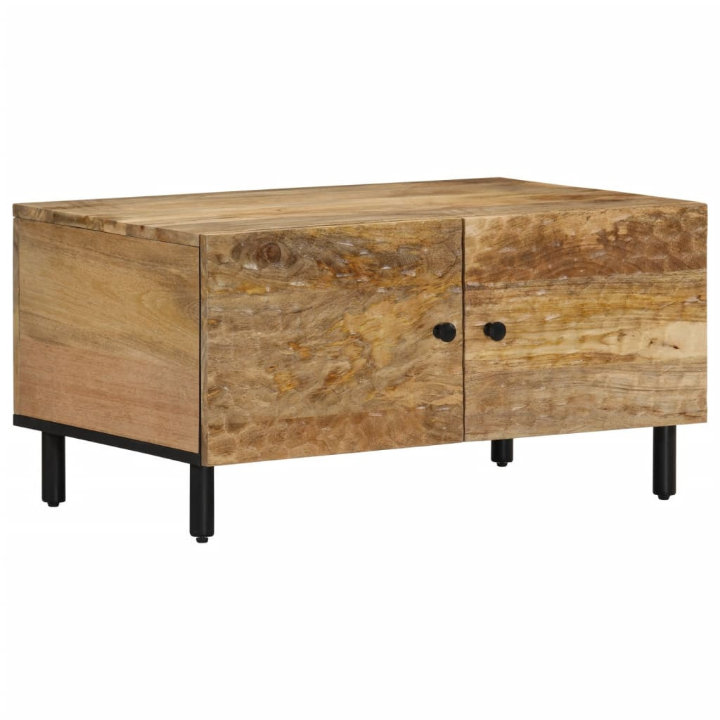 Stolik Kawowy Ława Stół Drewniany 80x50x40 Drzwiczki Do Salonu Do Pokoju