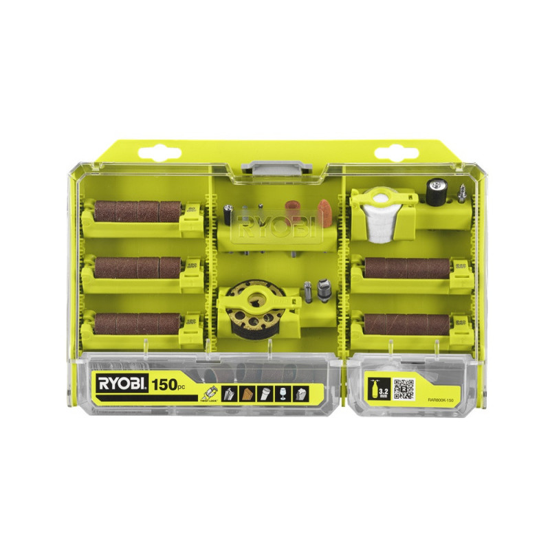 Coffret d'accessoires pour outil multi-fonctions Twist Lock 150 pièces RYOBI