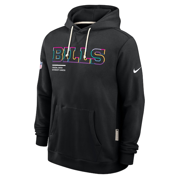 Buffalo Bills Nike 2025 NFL Crucial Catch Sideline Standard Issue Dri-FIT Hoodie - Black