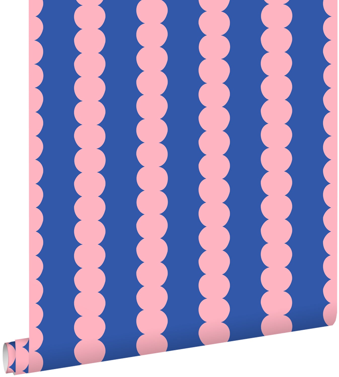 ESTAhome behang grafische print roze en blauw - 50 x 900 cm - 131750