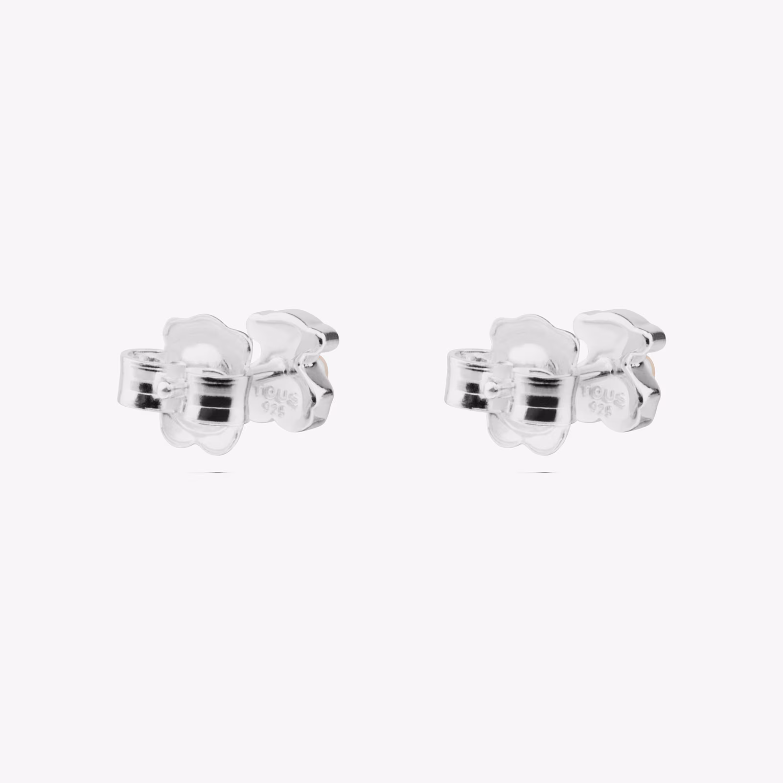 Pendientes de plata con perlas motivo oso Super Power