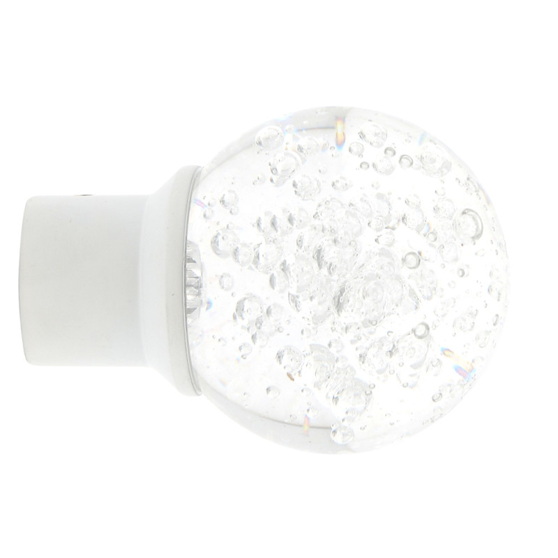 Embout de fermeture pour tringle en métal Hélium blanc mat Ø 20 mm MOBOIS