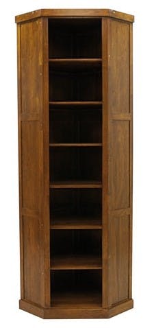 Bibliothèque d'angle hévéa 240cm TRADITION