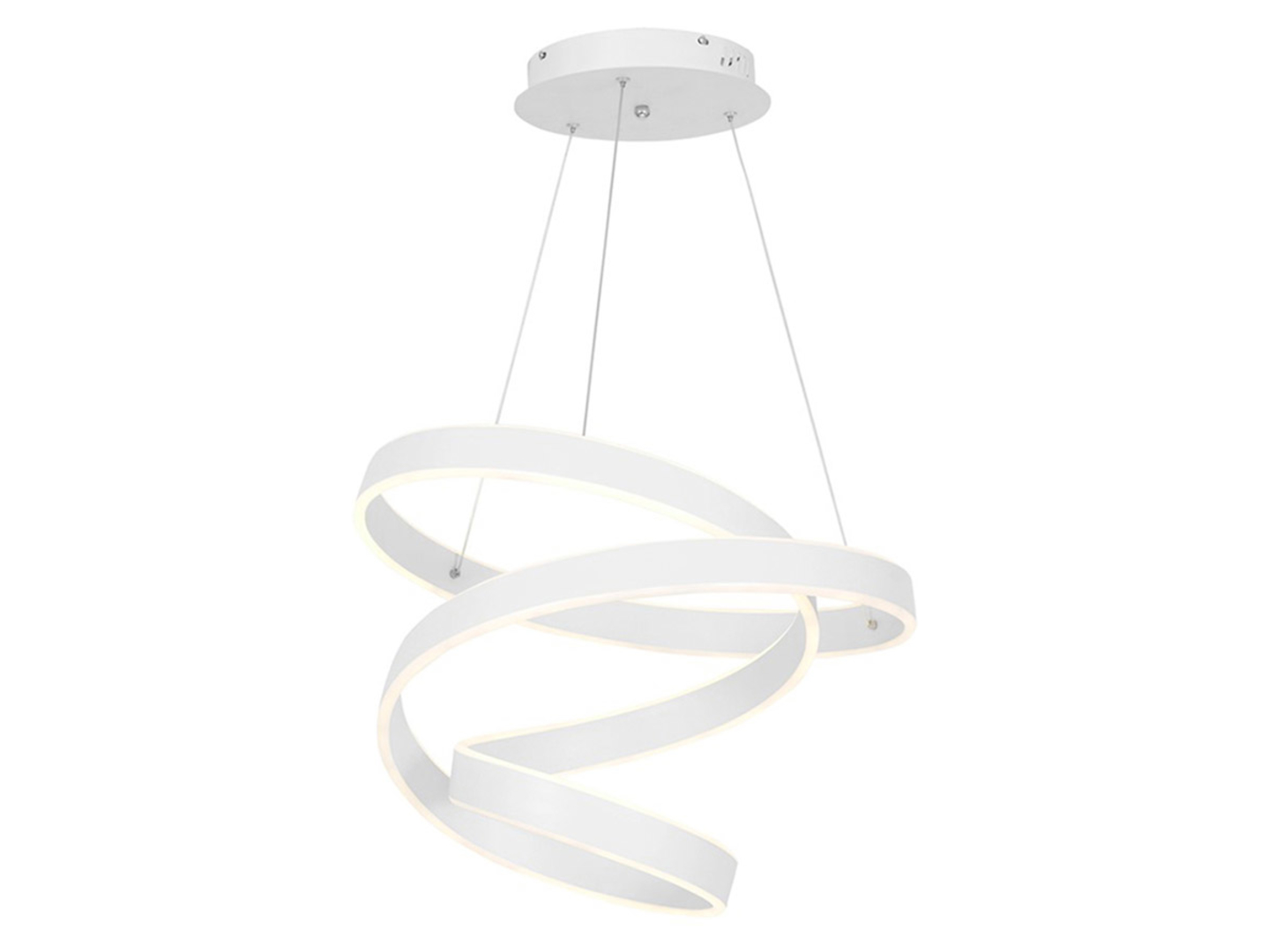 Lampa wisząca Andromeda LED metalowa biała