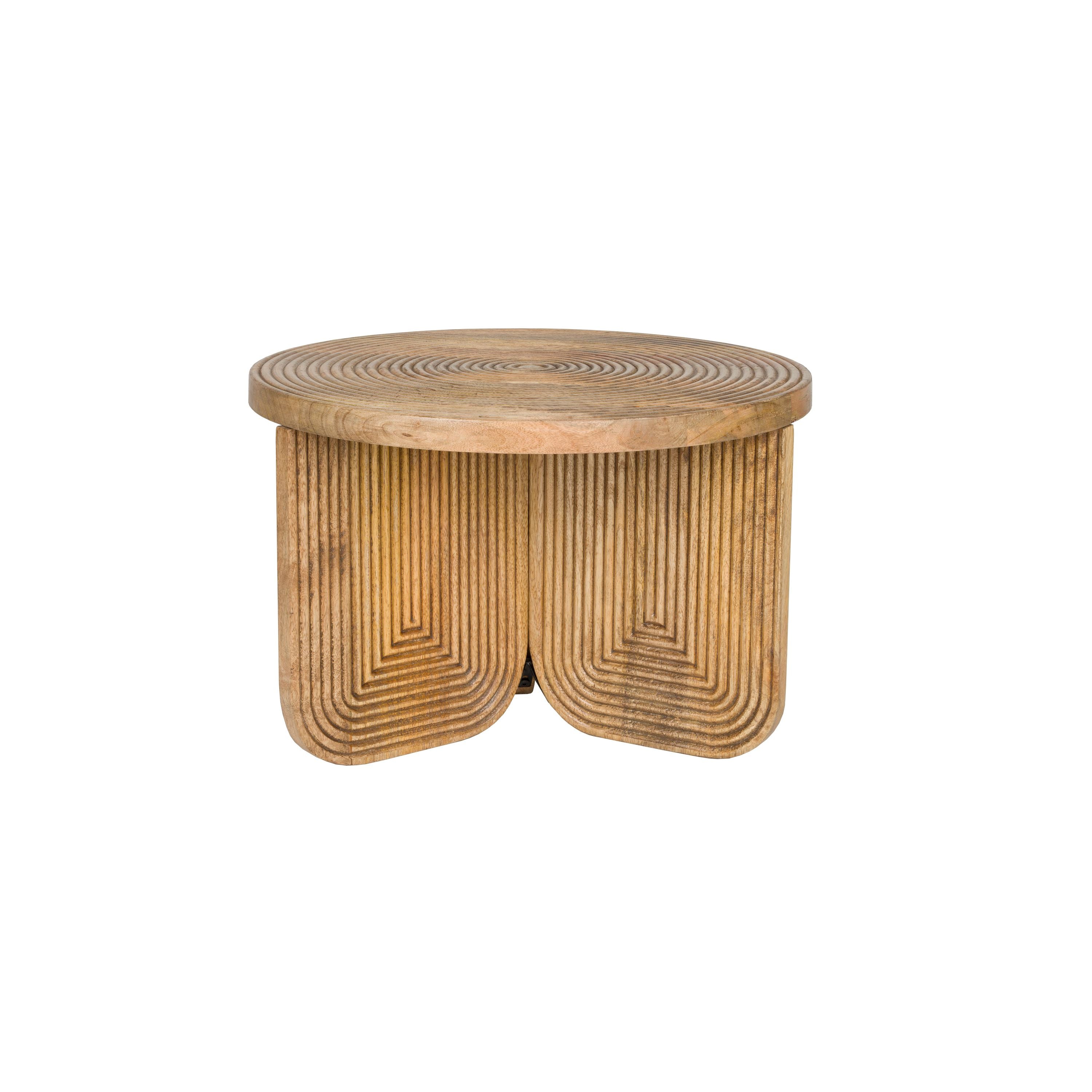 Housecraft Living Maeze Salontafel Rond 60 cm Hout - Bruin