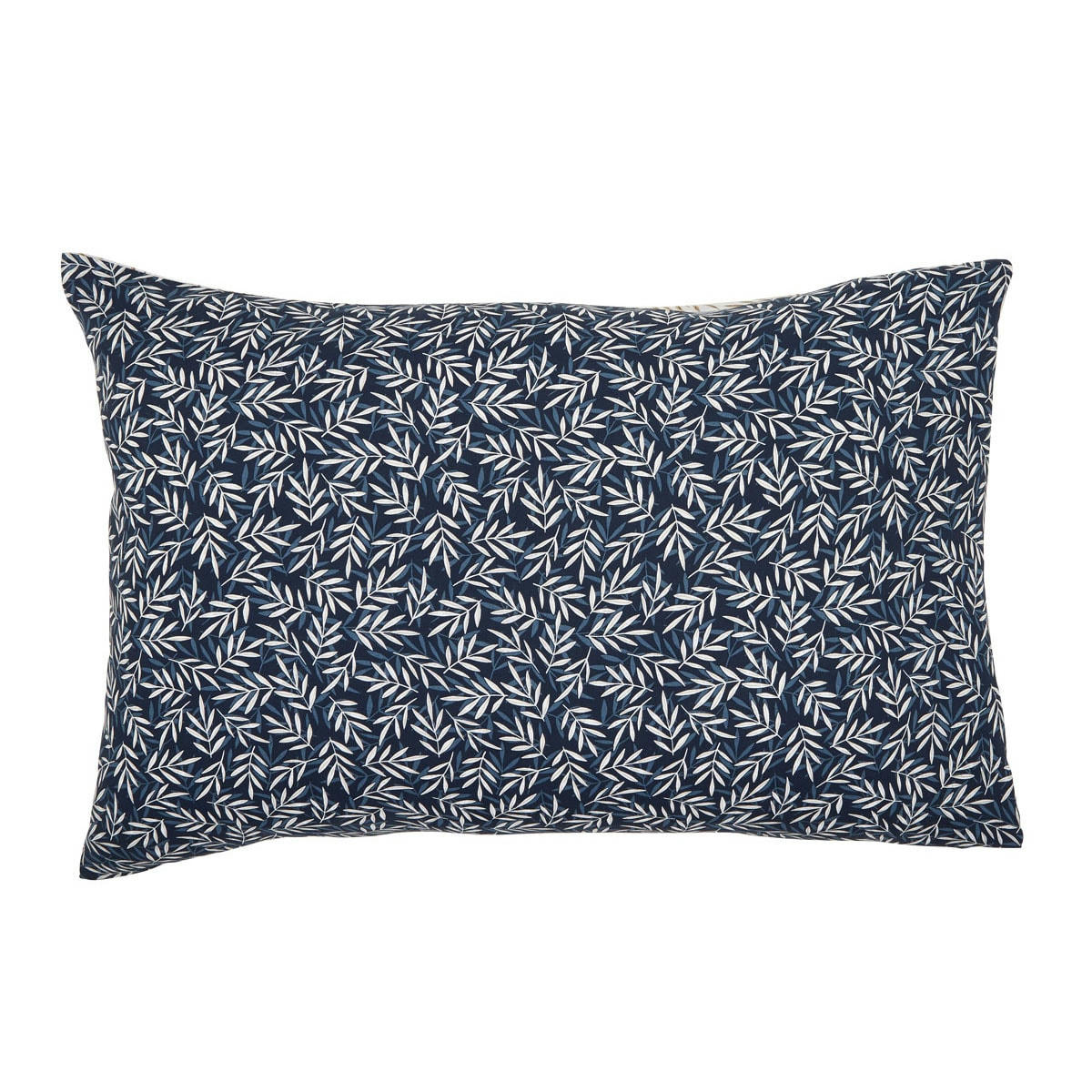 MARGOT - Taie d'oreiller en lyocell bleu et beige 50x70