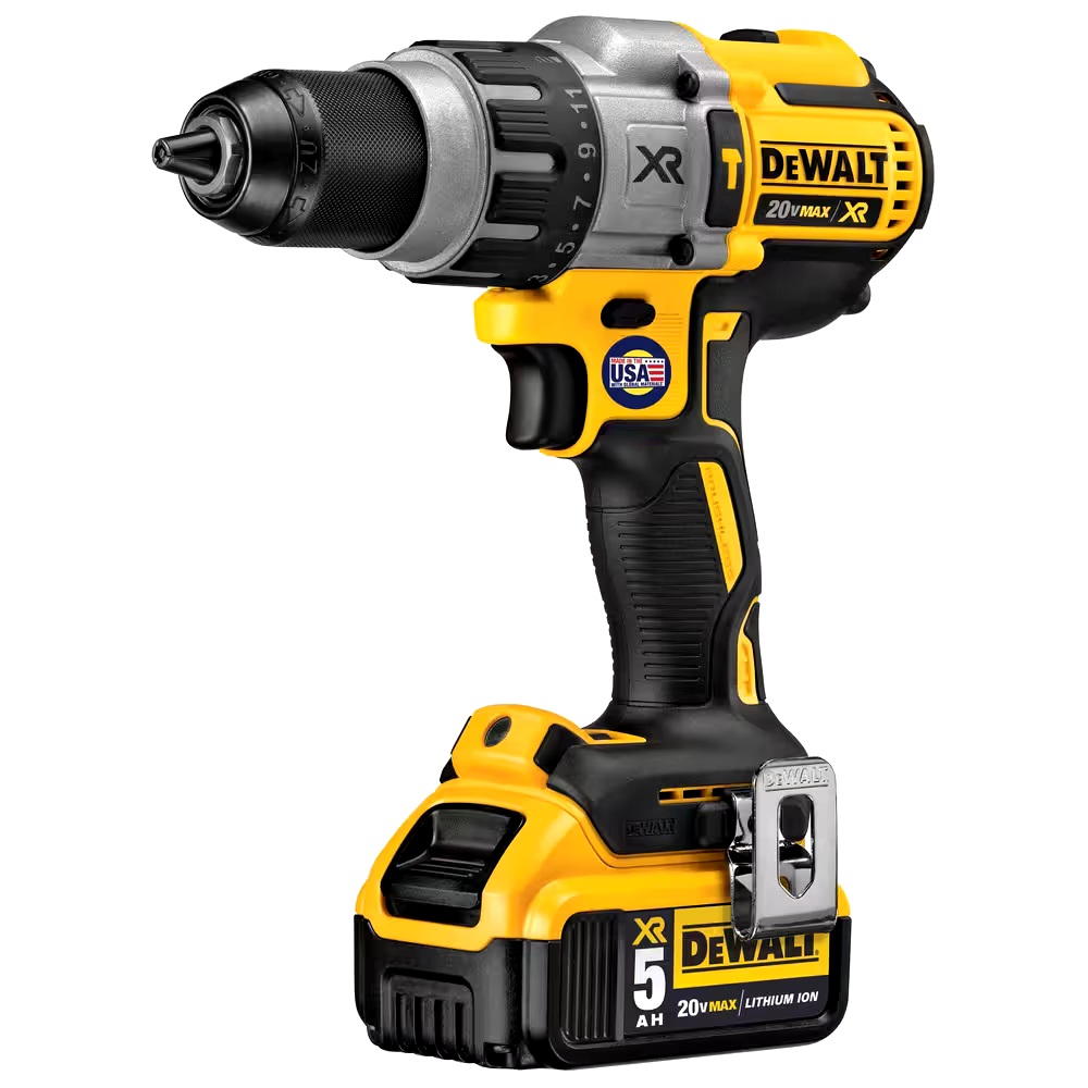 DEWALT DCD996P2 20V MAX XR Premium Brushless 3-Speed Hammerdrill Kit, 1/2-in, 5.0Ah