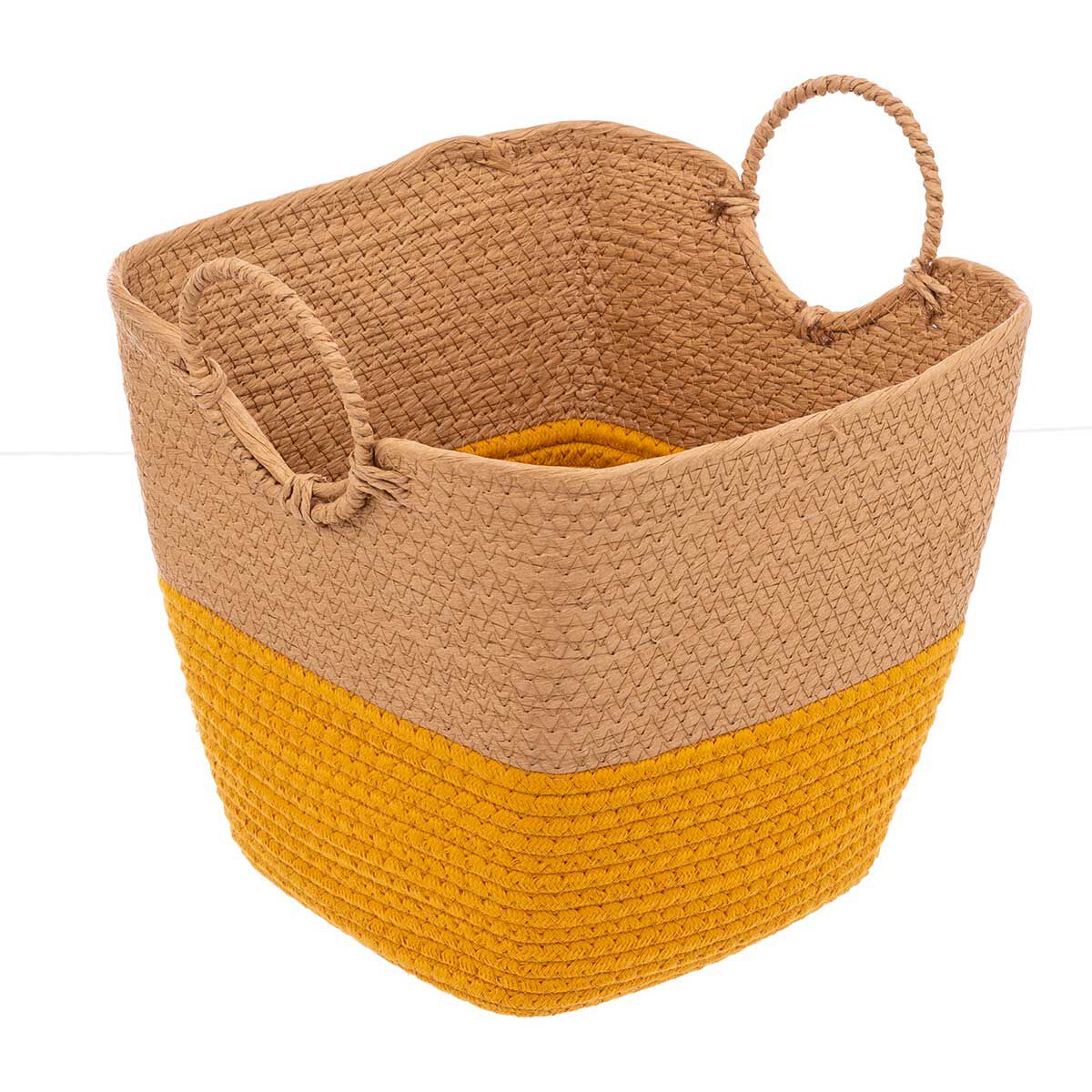 Cesto de arrumação wc SOLAR ocre 29,5cm