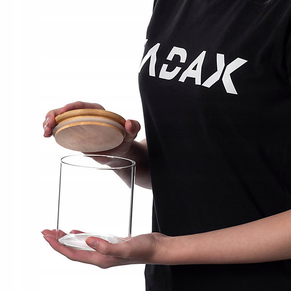 KADAX Récipient Alimentaire Pâtes En Verre Pour épices Avec Couvercle Pot 800 ml