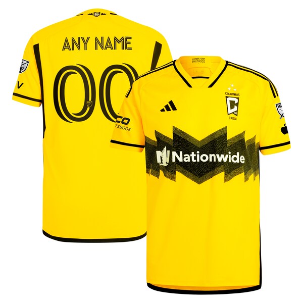 Columbus Crew adidas 2024 The Home Kit Authentic Custom Jersey - Yellow