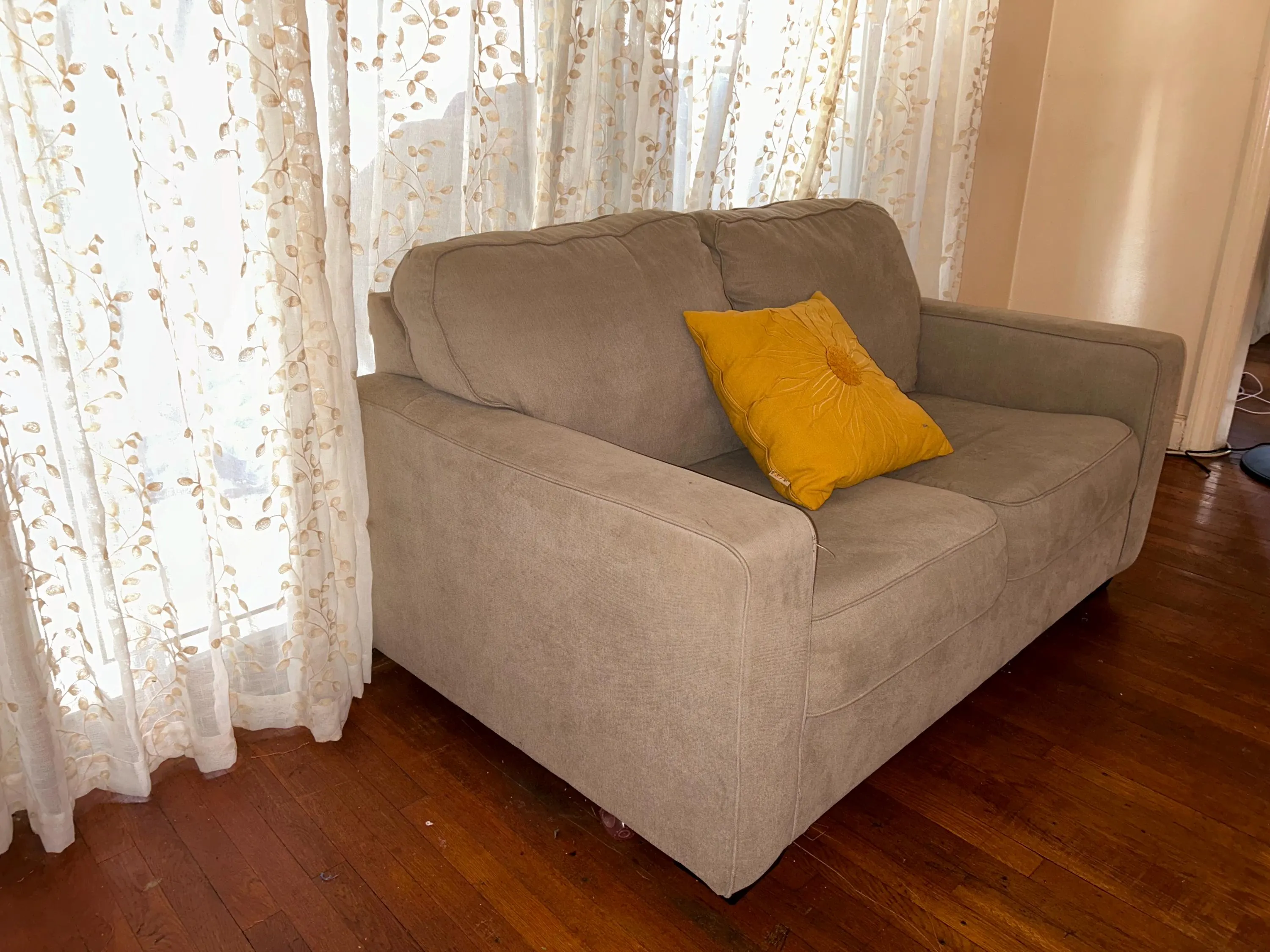 Beige Loveseat