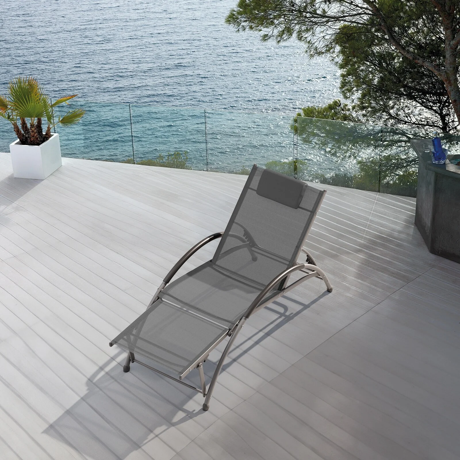 Adjustable Multi-Functional Recliner Chair, Foldable with Soft Headrest & Sturdy Frame