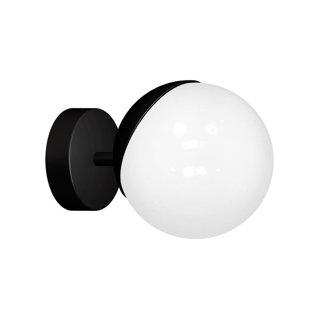 Kinkiet czarno-biały SFERA 1xE14x40W wym:15x15x20cm IP20 Milagro