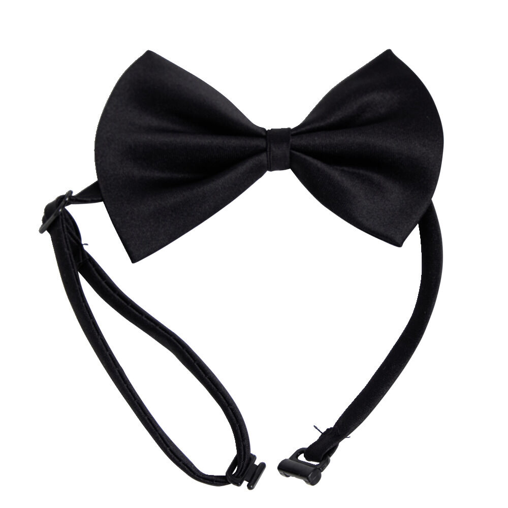 Collier fantaisie noeud papillon pour chien ajustable élastique L25-40cm