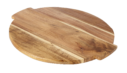 CANVAS Acacia Wood Lazy Susan Rotating Serving Board, 15-in x 14-in