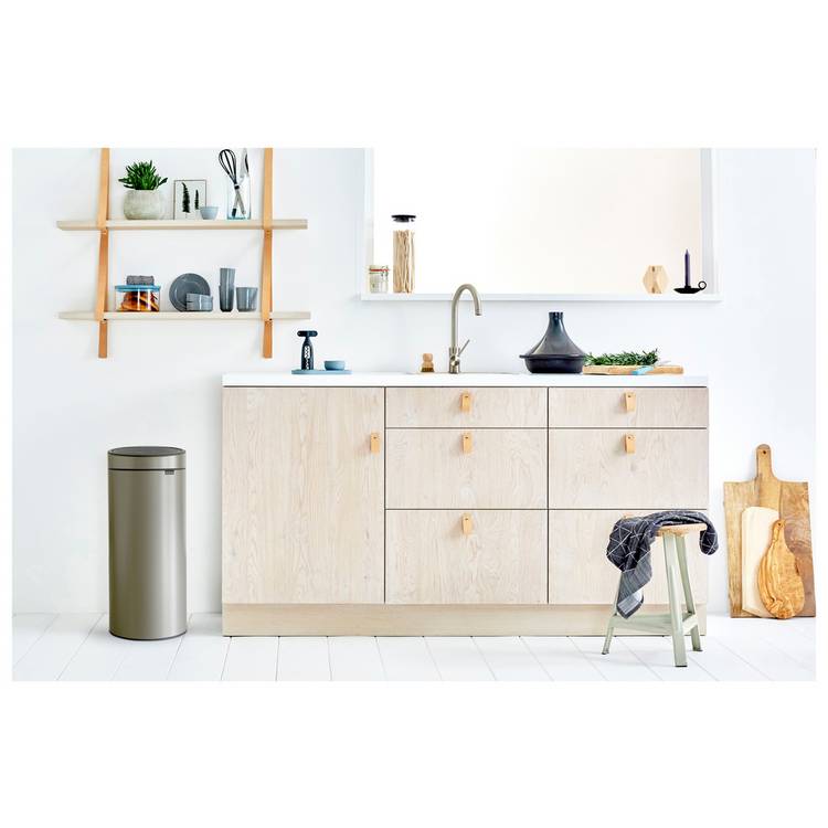 Brabantia 30L Touch Bin - Platinum
