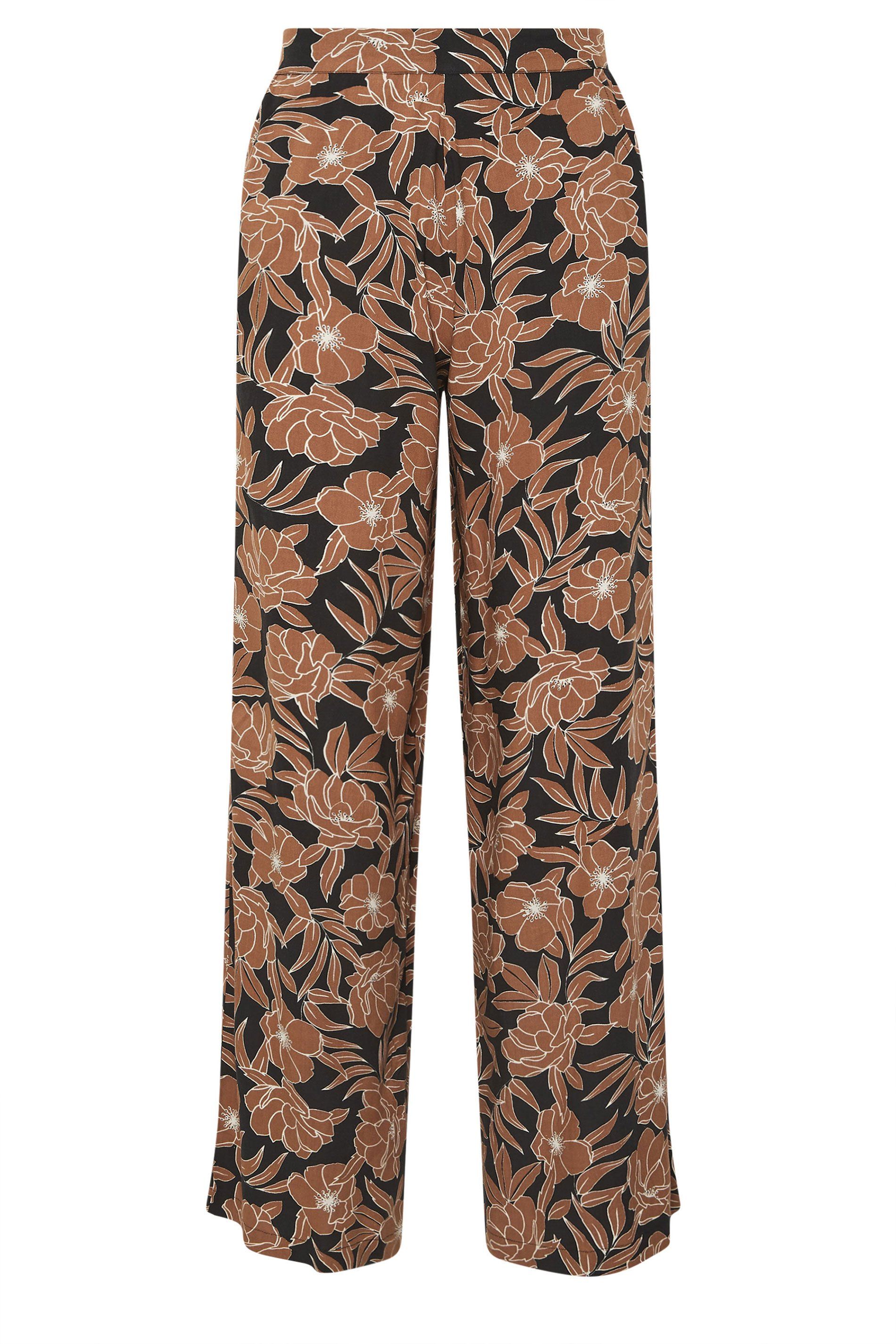 Long Tall Sally Tall Floral Wide Leg Trousers