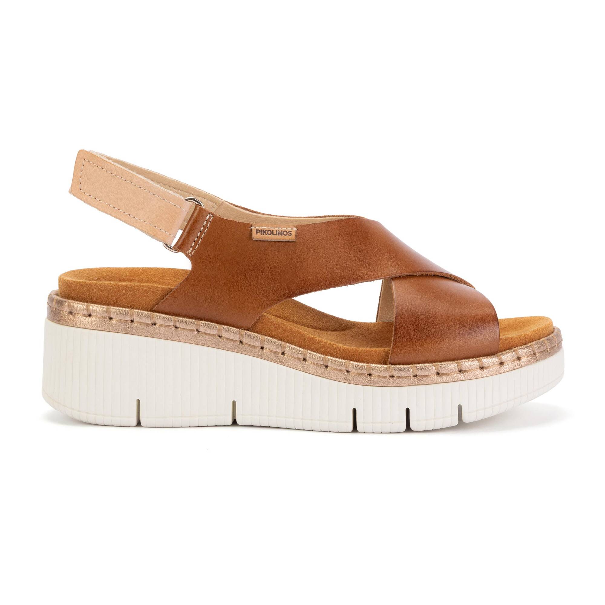 GOMERA - Sandalias con cierre adherente y cuña para mujer