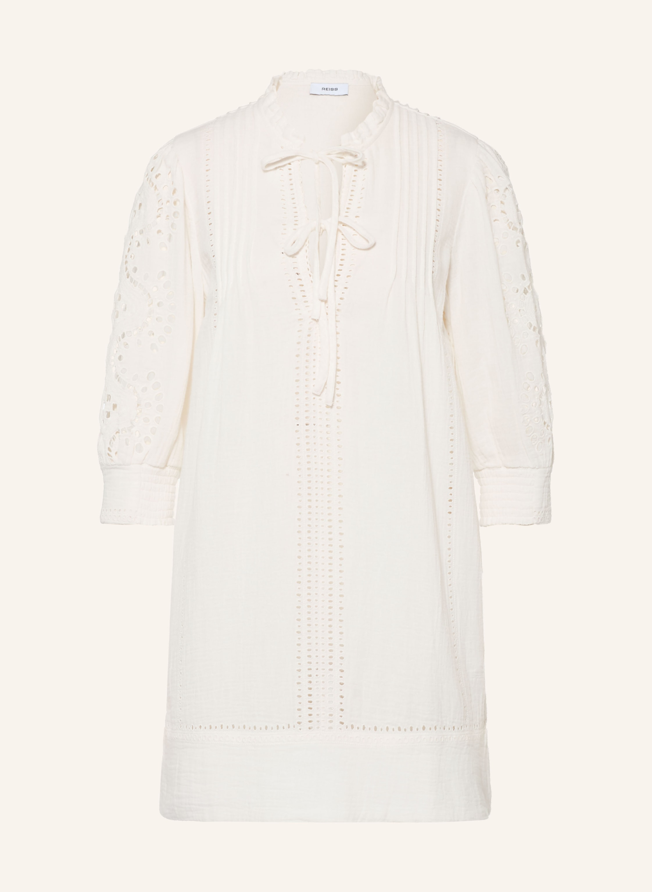 REISS Kleid GIA mit Lochspitze und 3/4-Arm