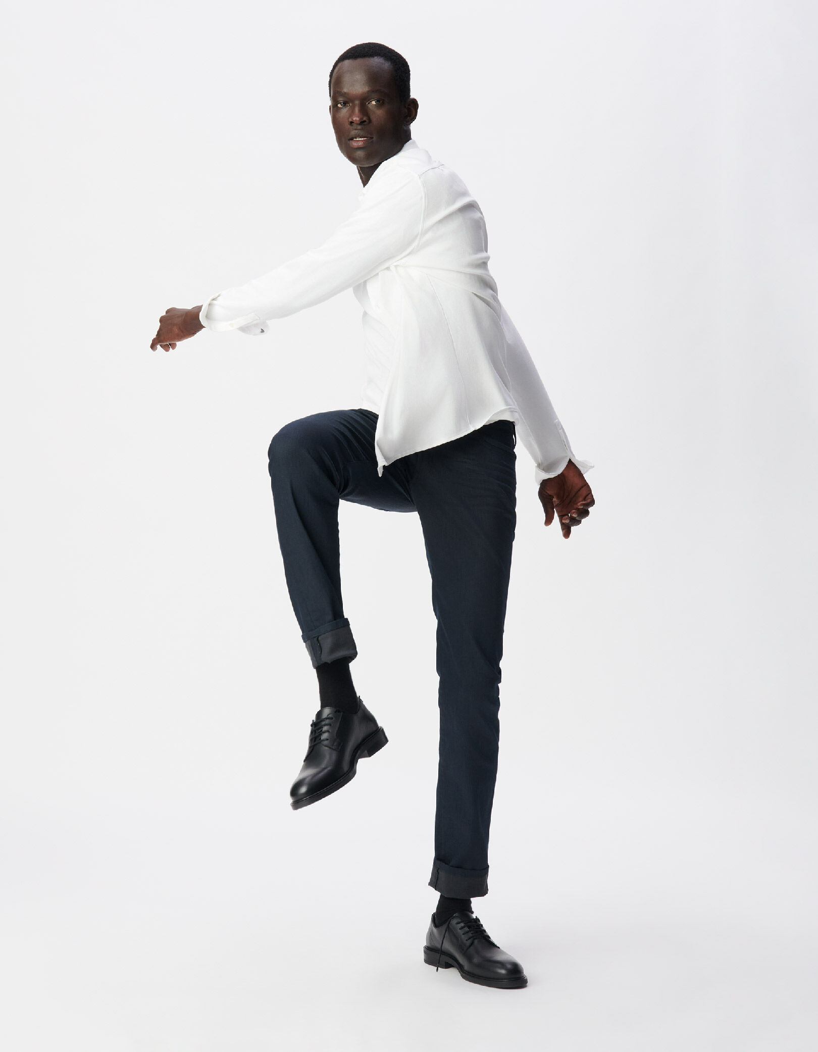 Jean SLIM marine Denim Homme