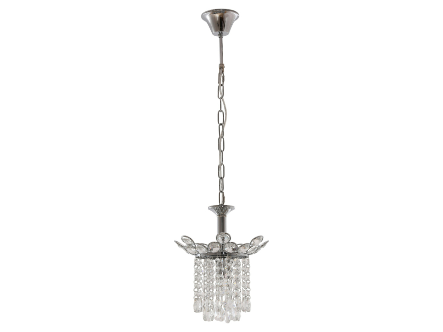Lampa wisząca Elica stalowa srebrna