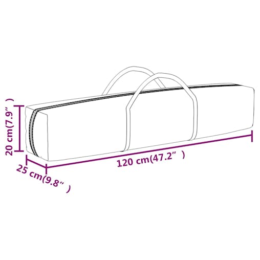 NNEVL Folding Party Tent with Sidewalls Anthracite 3x6 m