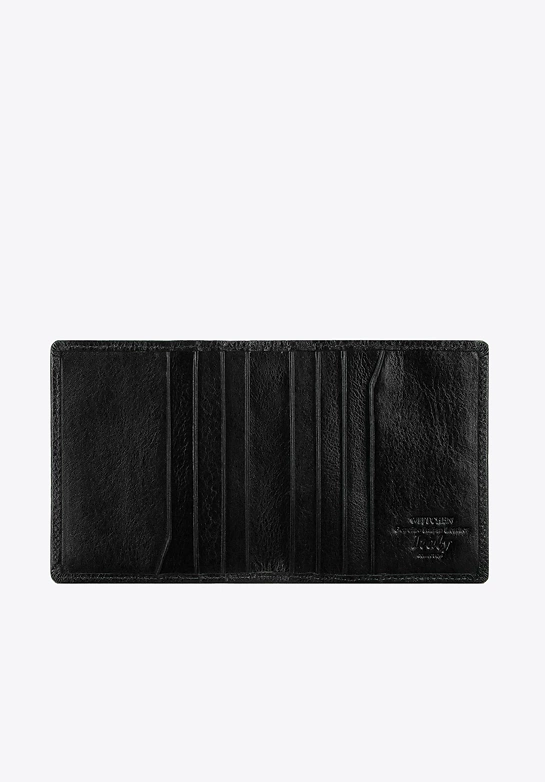 Etui na karty skórzane klasyczne czarne