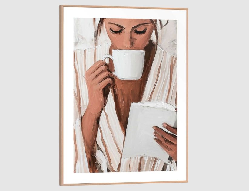 Bild Slim Frame Wood Relaxing Time 30x40cm