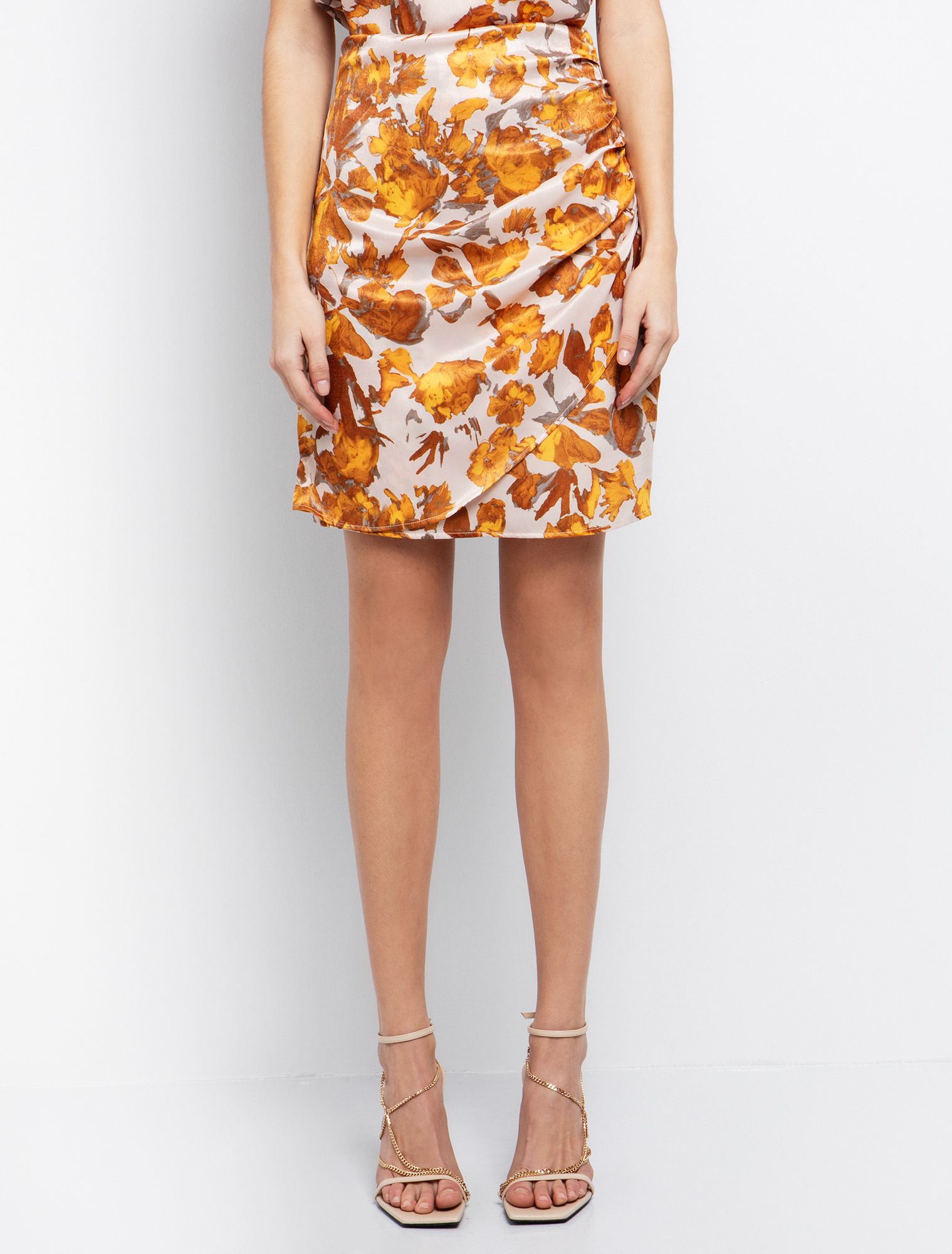 Wrap φούστα φλοράλ