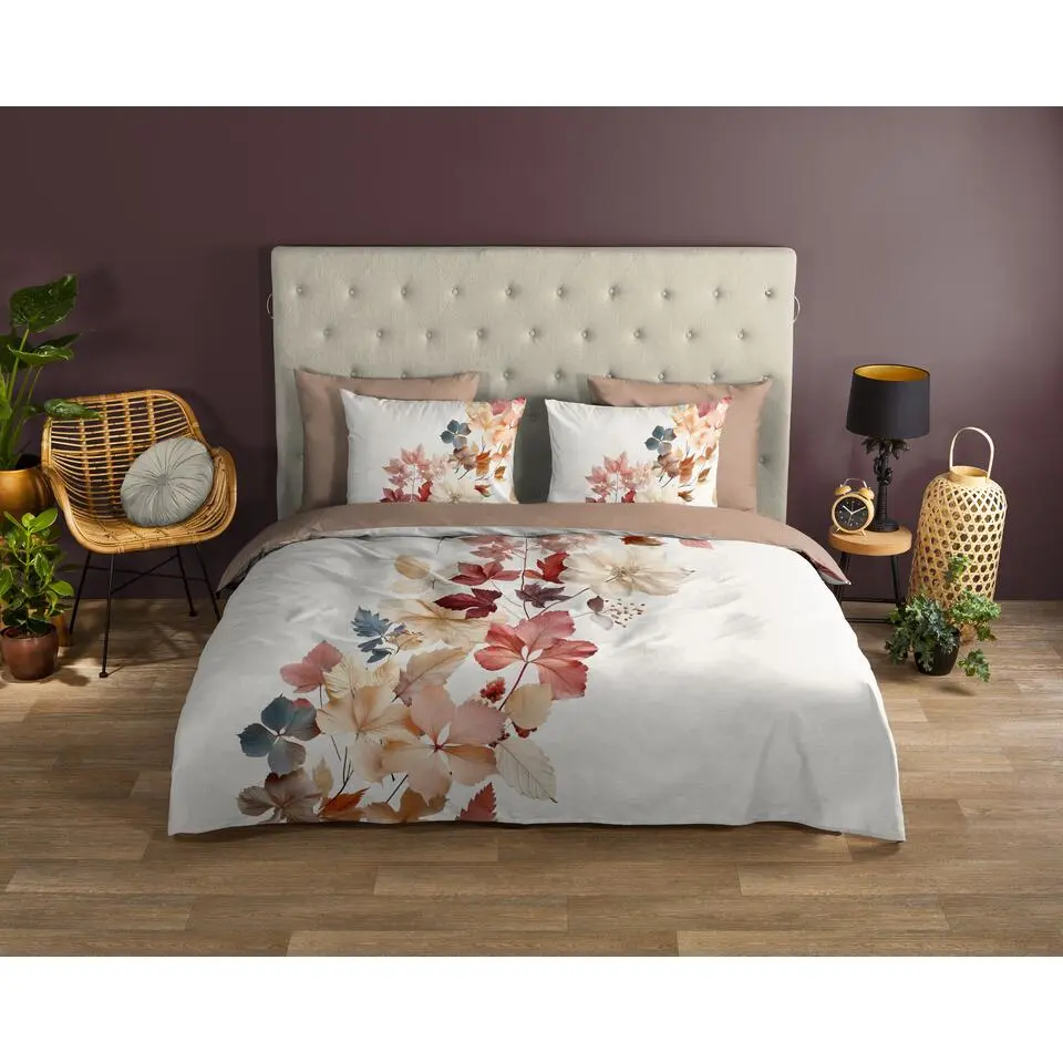 Good Morning Herfstbladeren Dekbedovertrek Coco-2-persoons (200 x 200/220 cm)