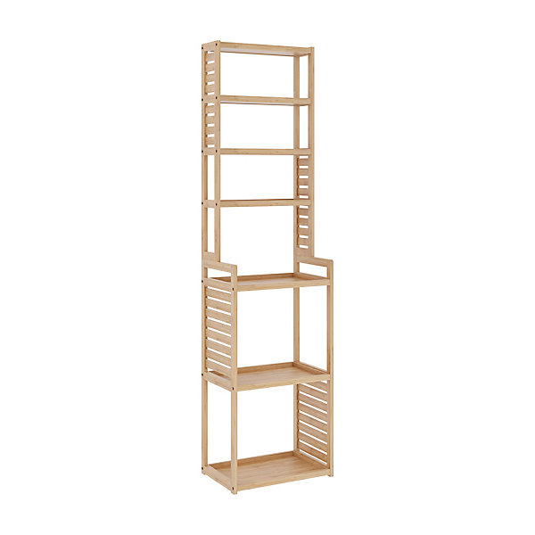 Etagère à 7 niveaux Forssa pour salle de bain cusine salon 165 x 42 x 28 cm en.casa