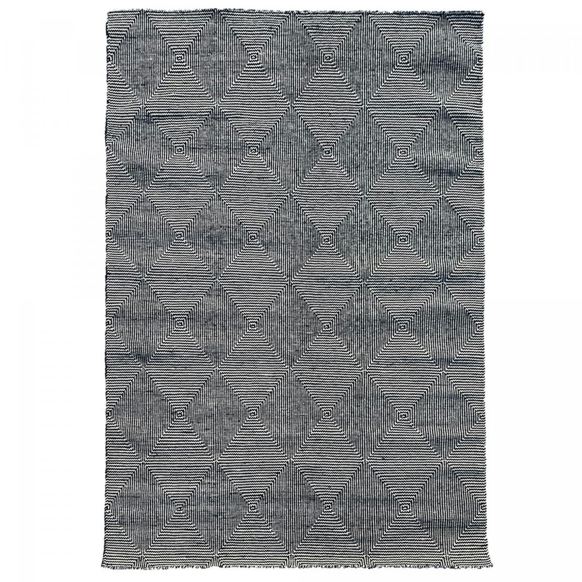 MICAN - Tapis kilim gris 160x230