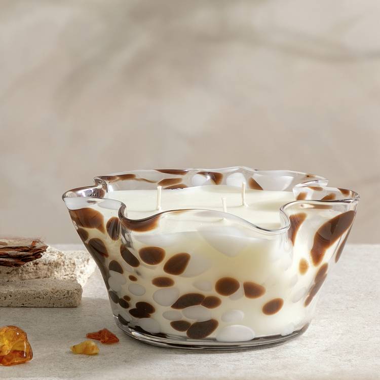 Habitat Multiwick Candle - White Suede & Amber