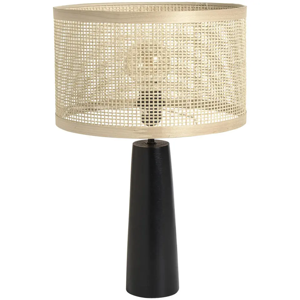 Lampvoet Rowen - zwart - 35x &Oslash;18,5 cm