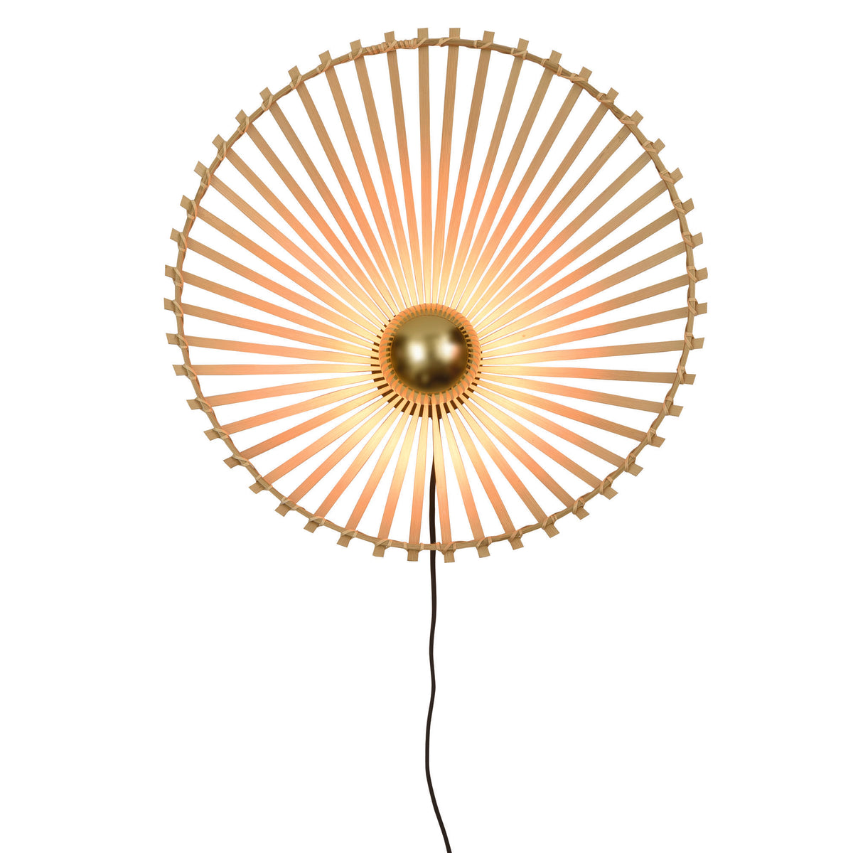 GOOD&MOJO wandlamp Bromo - bruin - Ø50cm