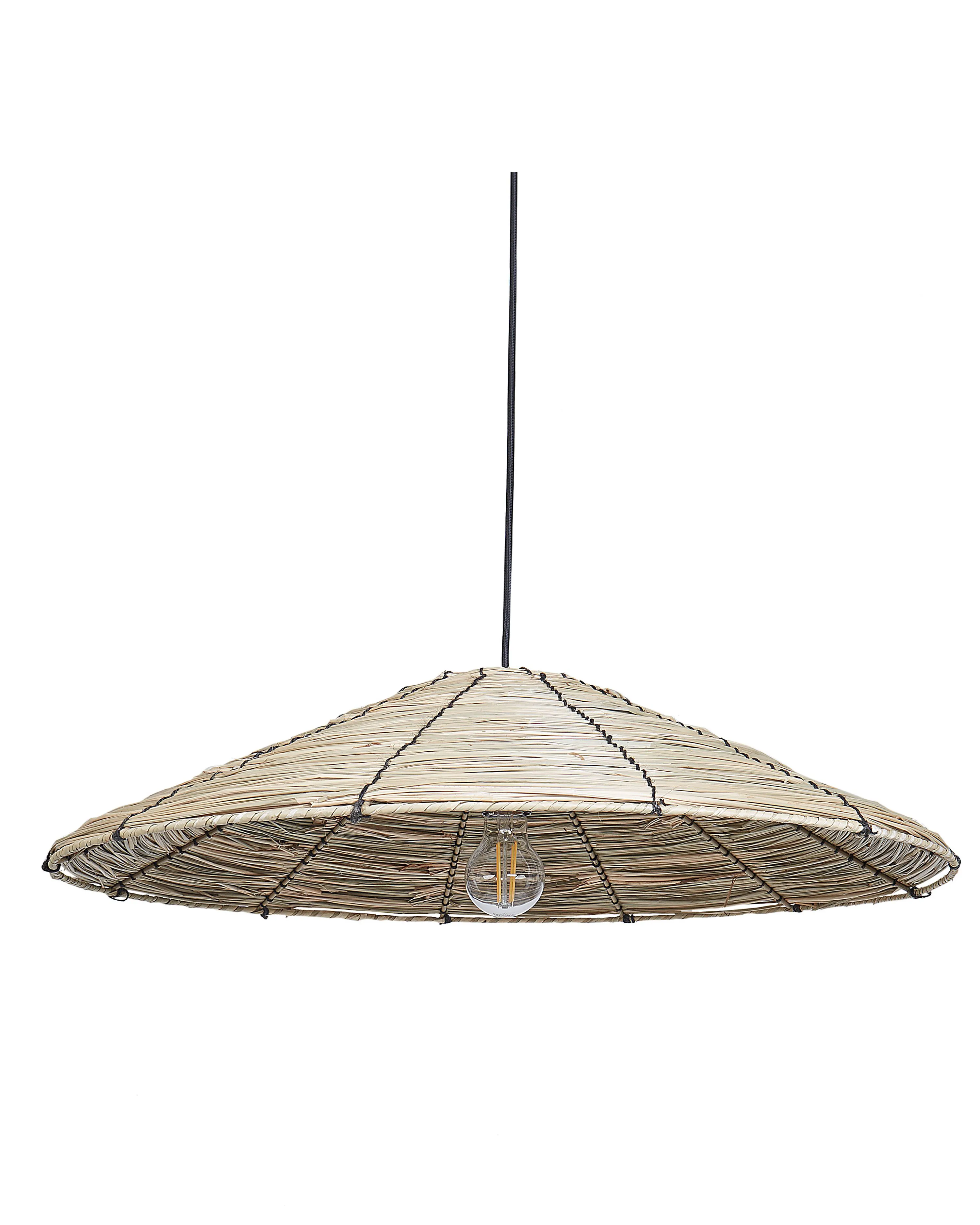 Pendant Lamp LUAGAN Wicker Natural