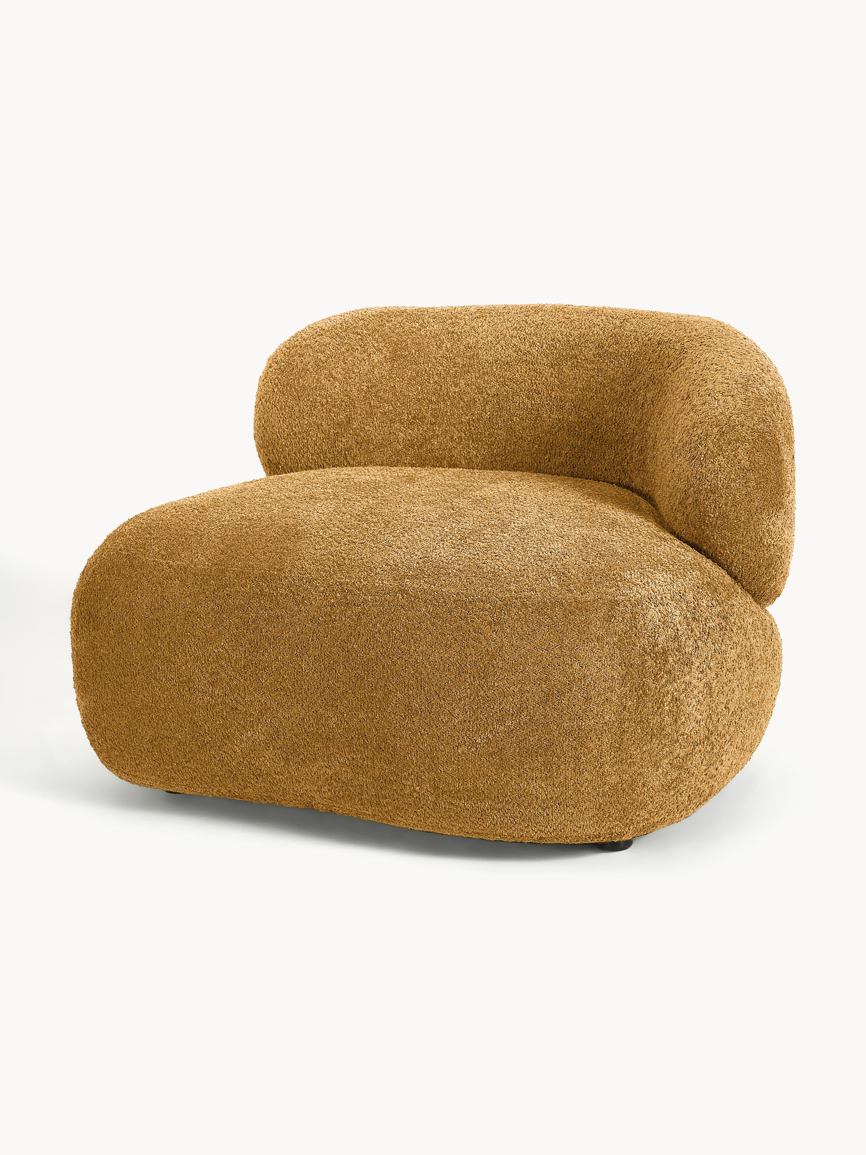 Loungesessel Alba aus Teddy-Bouclé
