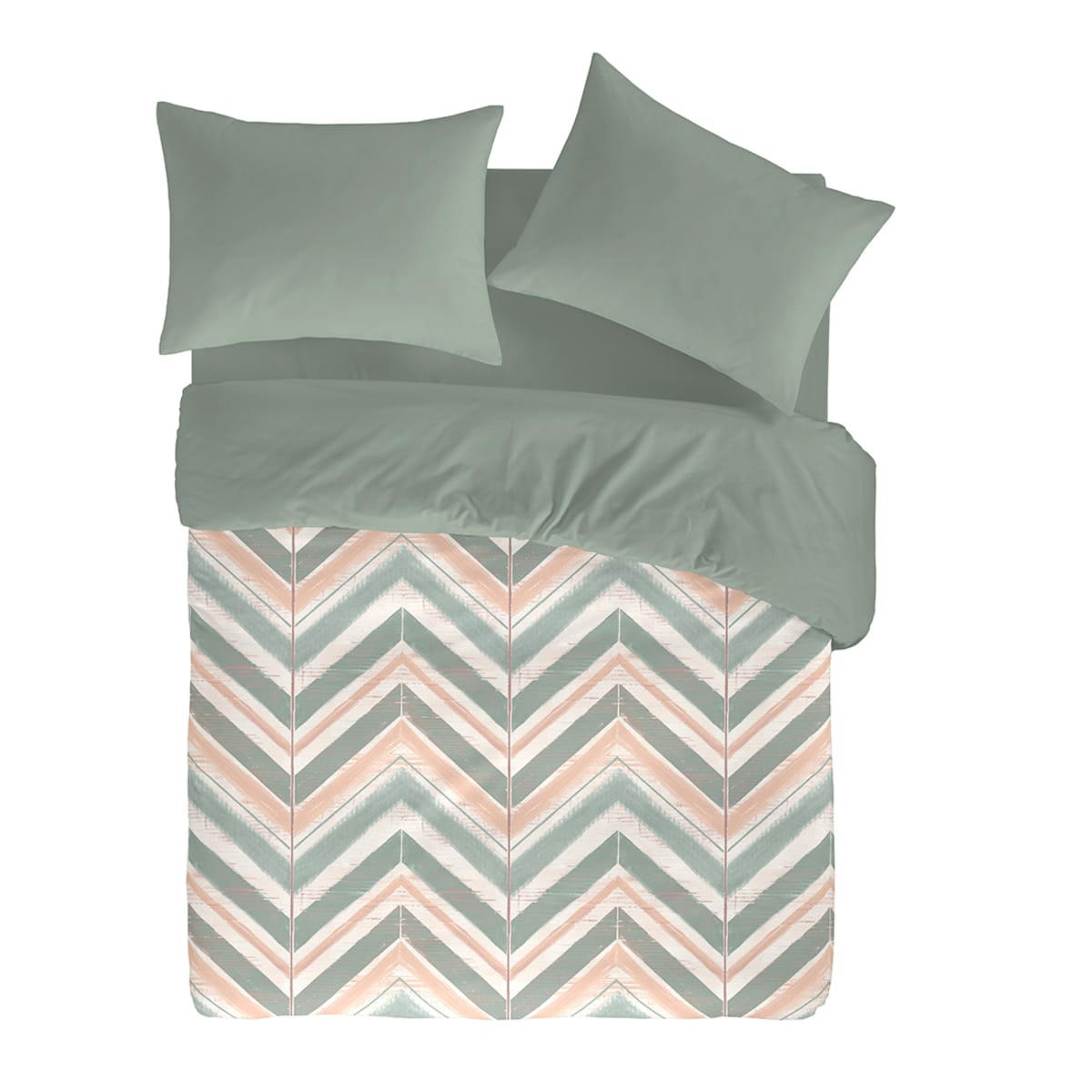 NINA HDC - Housse de couette en coton bicolore 140x200