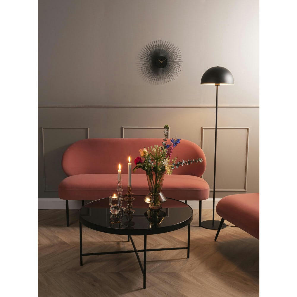 PUFFED - Canapé 2 places en métal rose pastel