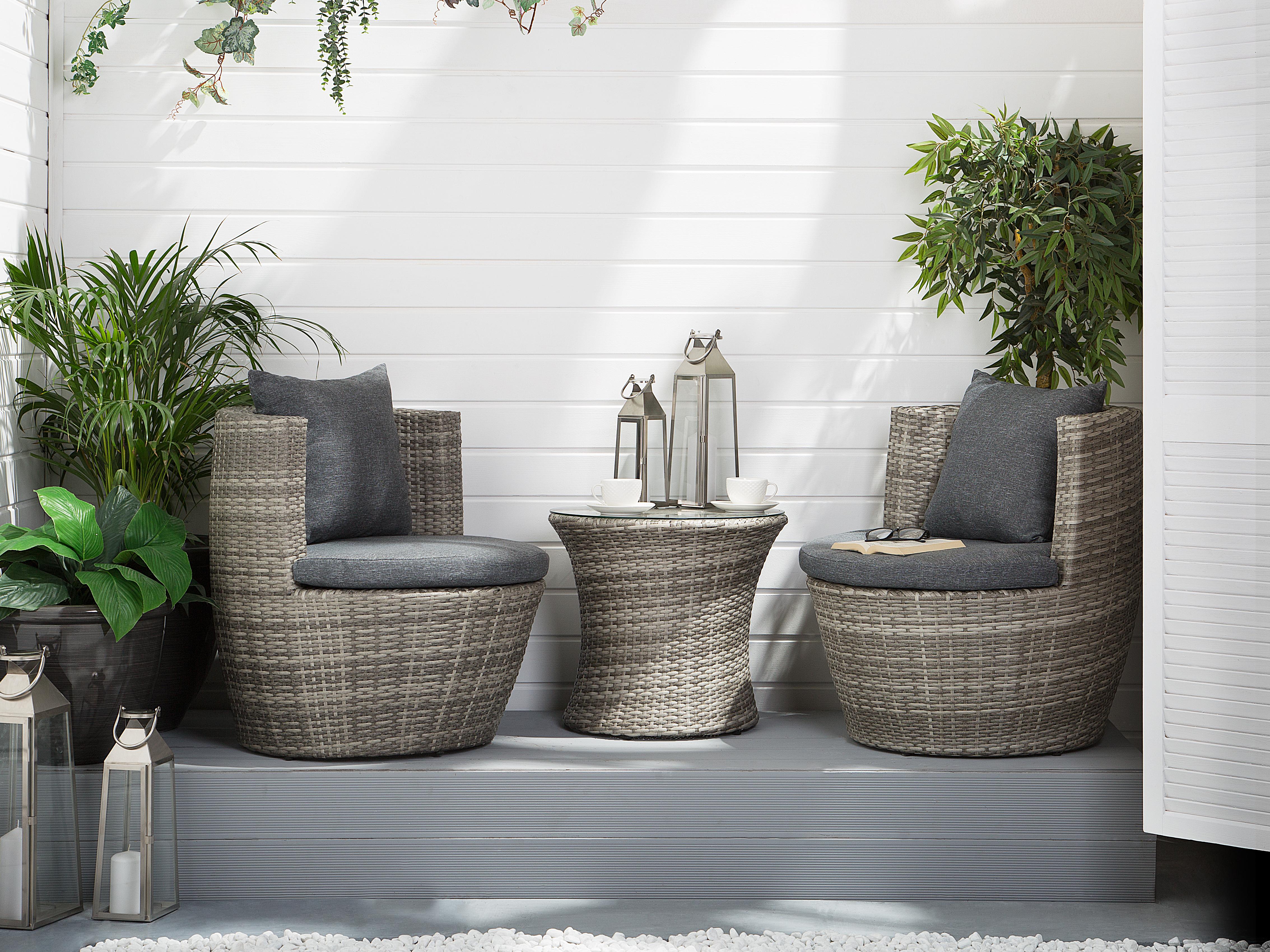 Outdoor Cushion Cover Set CAPRI Grey